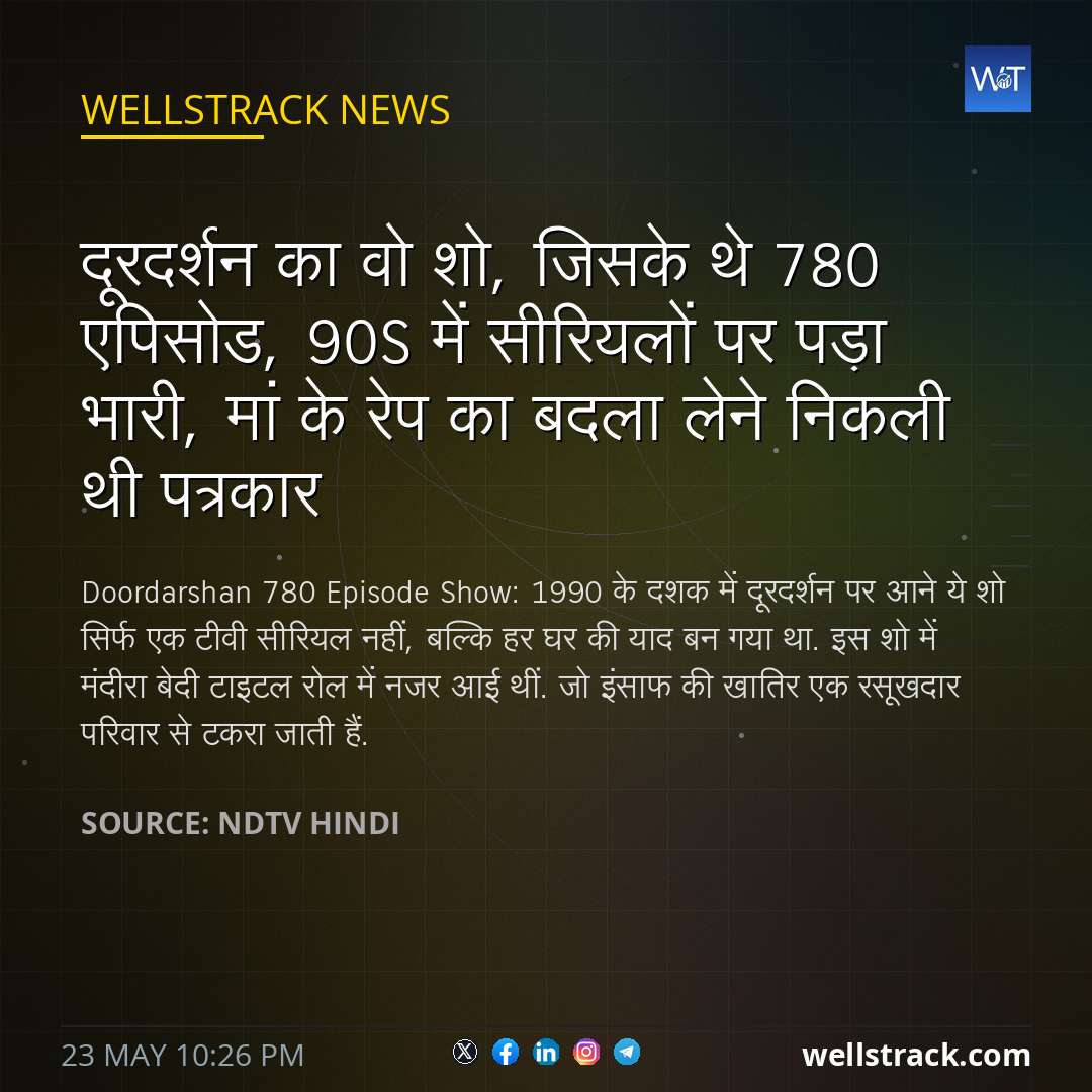 दूरदर्शन का वो शो, जिसके थे 780 एपिसोड, 90s में सीरियलों पर पड़ा भारी, मां के रेप का बदला लेने निकली थी पत्रकार