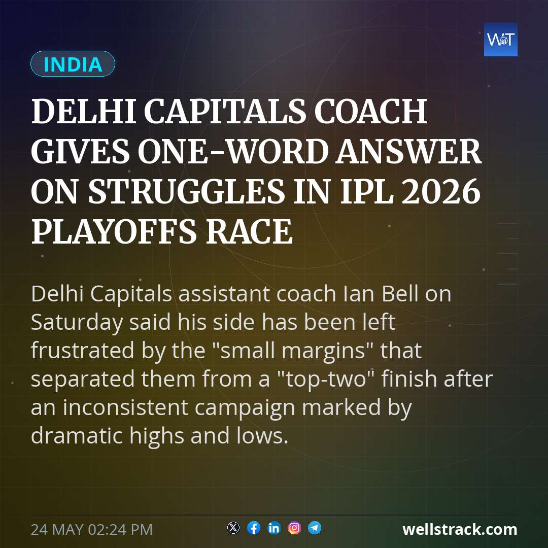 Delhi Capitals Coach Gives One-Word Answer On Struggles In IPL 2026 Playoffs Race — WellsTrack