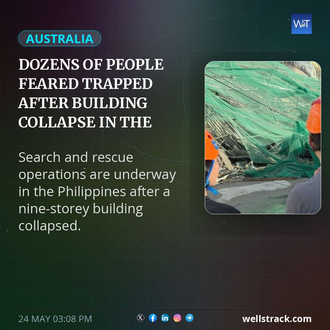 Dozens of people feared trapped after building collapse in the Philippines — WellsTrack