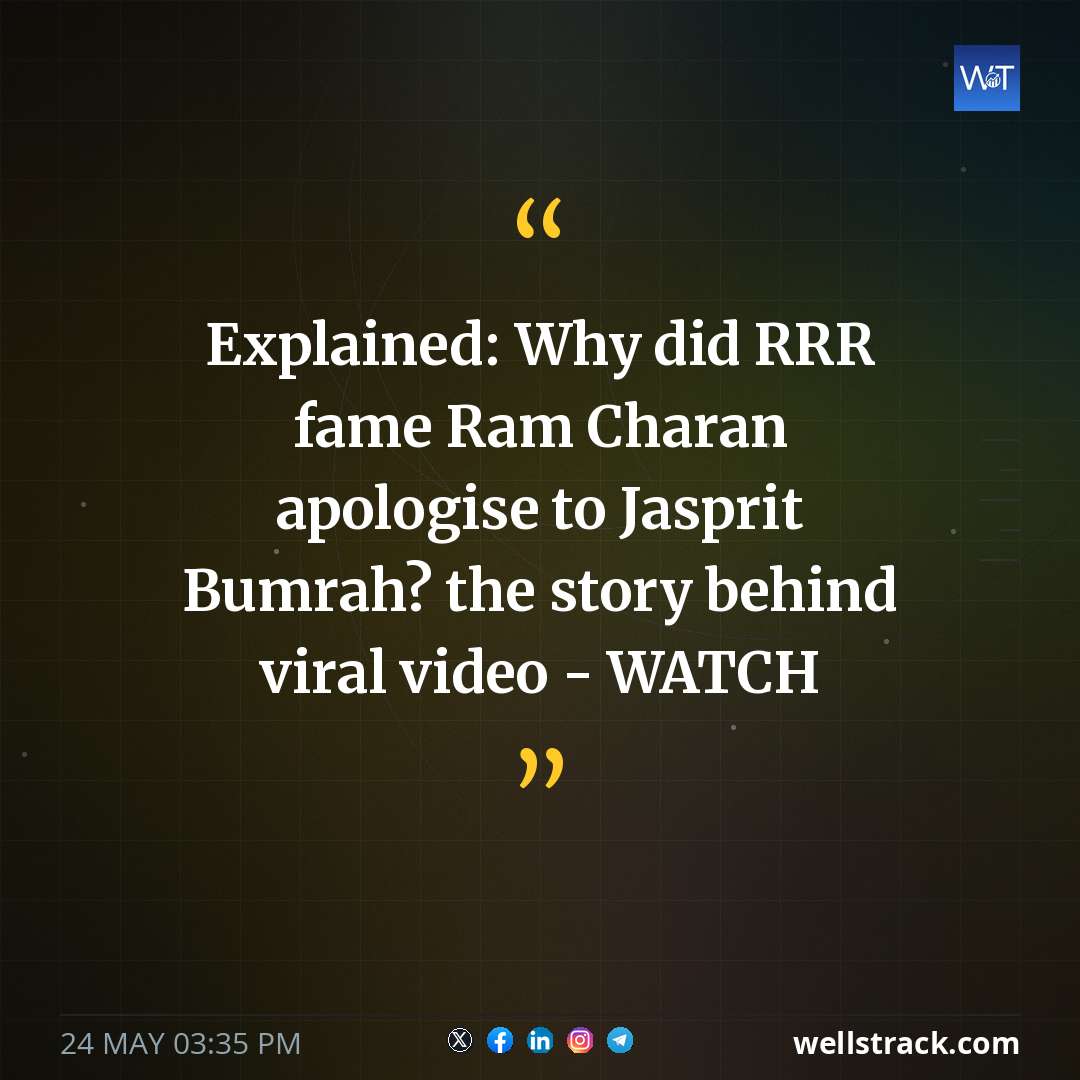 Explained: Why did RRR fame Ram Charan apologise to Jasprit Bumrah? the story behind viral video - WATCH — WellsTrack
