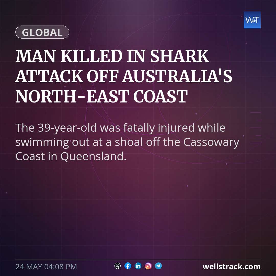 Man killed in shark attack off Australia's north-east coast