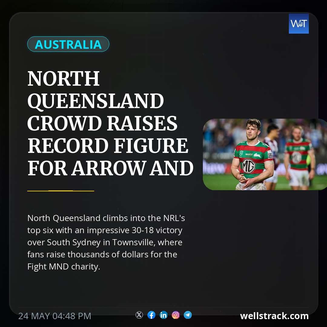 North Queensland crowd raises record figure for Arrow and MND charity — WellsTrack