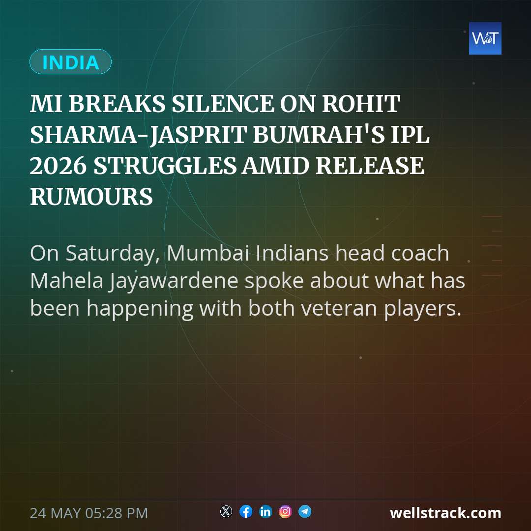 MI breaks silence on Rohit Sharma-Jasprit Bumrah's IPL 2026 struggles amid release rumours — WellsTrack