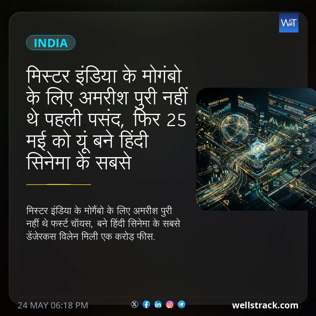 मिस्टर इंडिया के मोगंबो के लिए अमरीश पुरी नहीं थे पहली पसंद, फिर 25 मई को यूं बने हिंदी सिनेमा के सबसे खौफनाक और महंगे विलेन — WellsTrack
