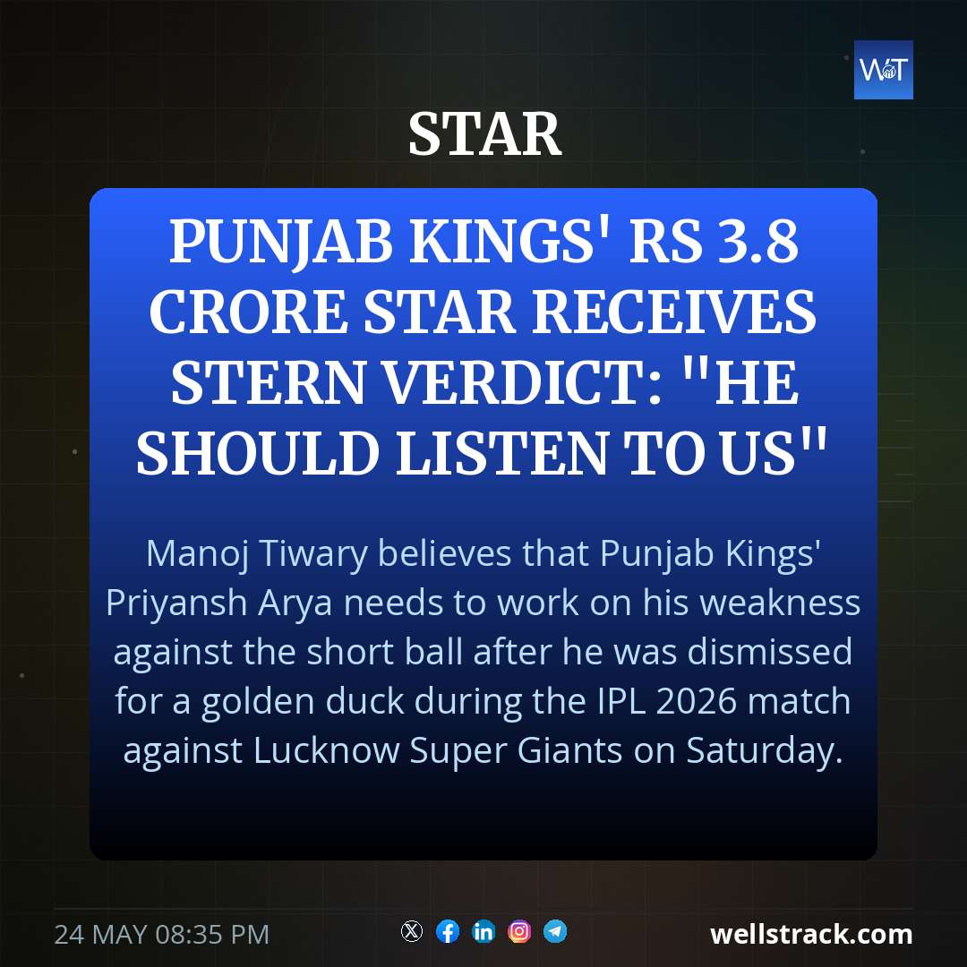 Punjab Kings' Rs 3.8 Crore Star Receives Stern Verdict: "He Should Listen To Us" — WellsTrack