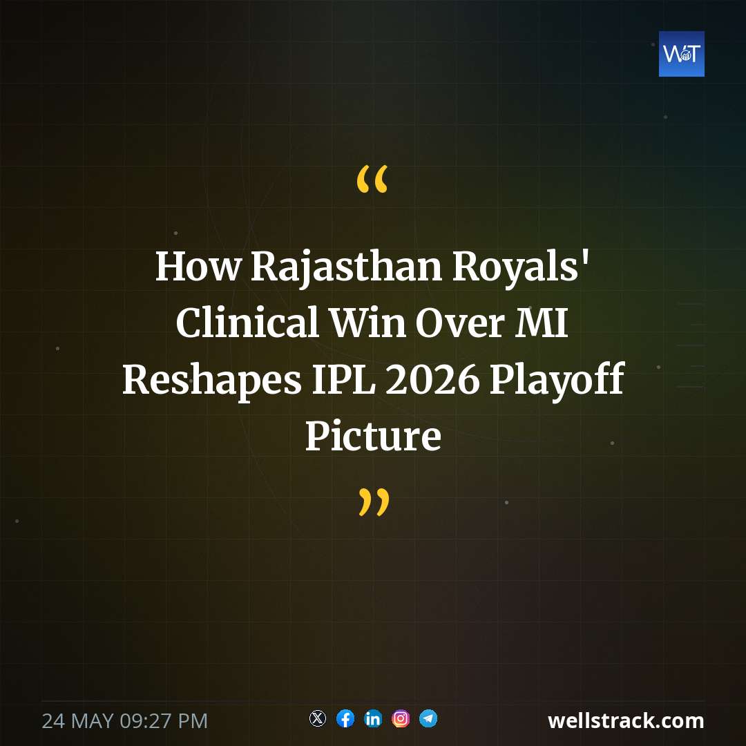 How Rajasthan Royals' Clinical Win Over MI Reshapes IPL 2026 Playoff Picture — WellsTrack