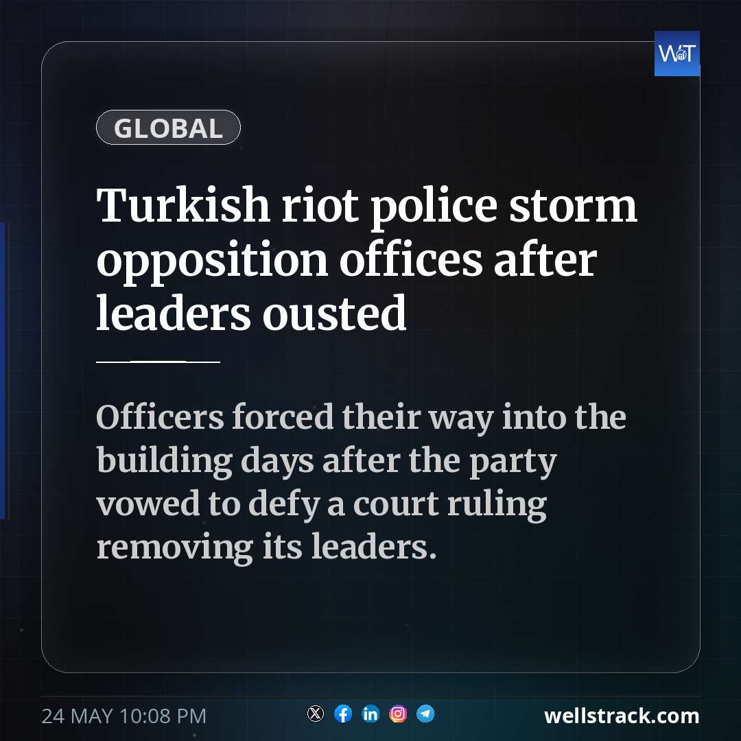 Turkish riot police storm opposition offices after leaders ousted