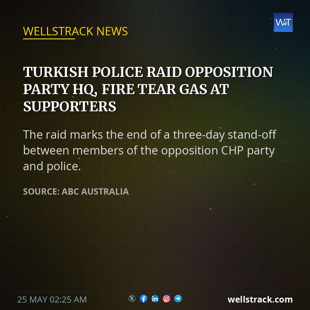Turkish police raid opposition party HQ, fire tear gas at supporters