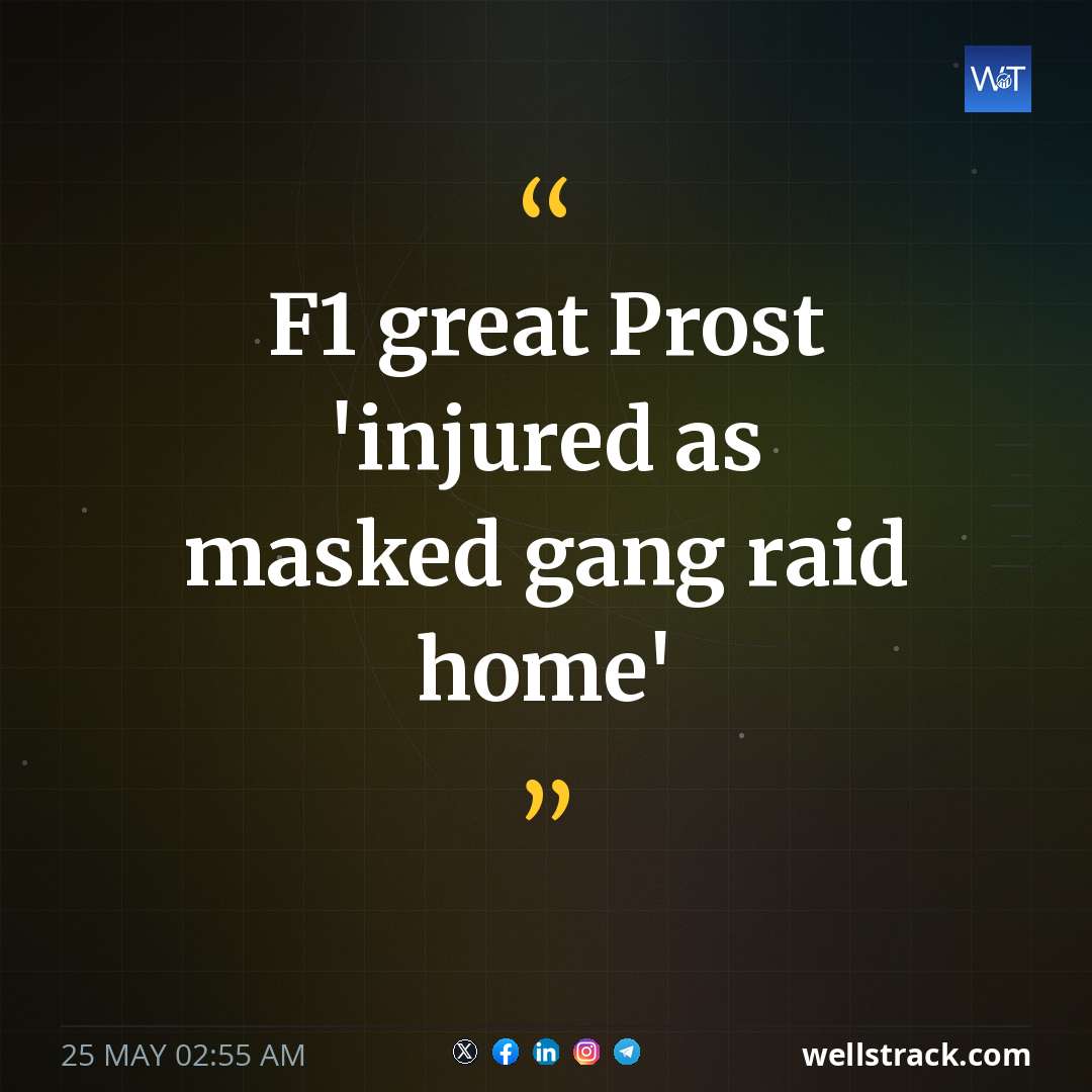 F1 great Prost 'injured as masked gang raid home'