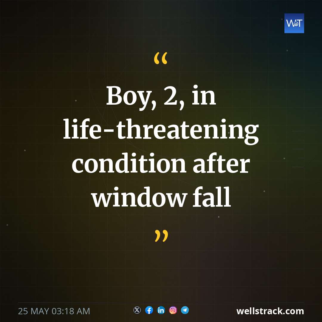 Boy, 2, in life-threatening condition after window fall