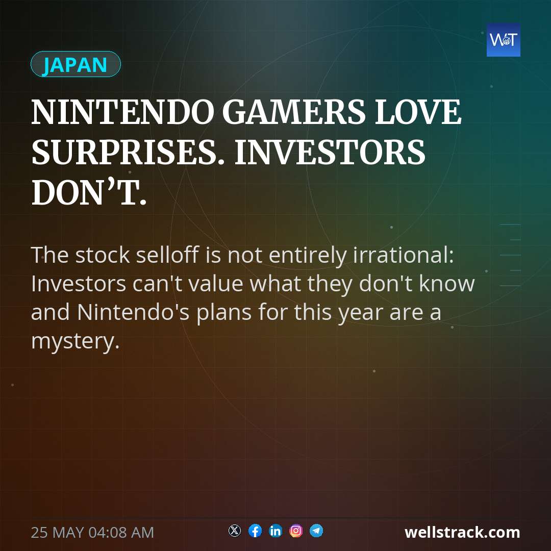 Nintendo gamers love surprises. Investors don’t.