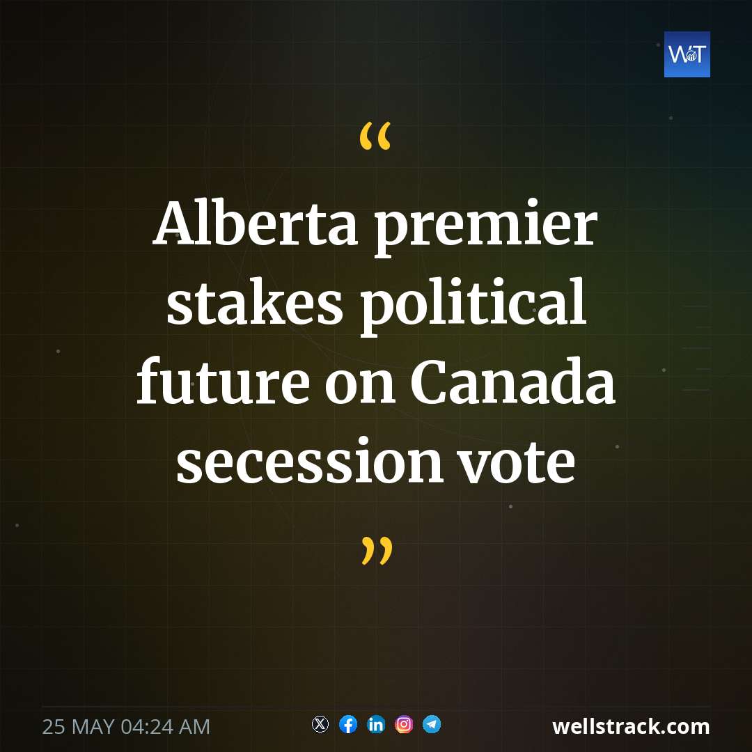 Alberta premier stakes political future on Canada secession vote