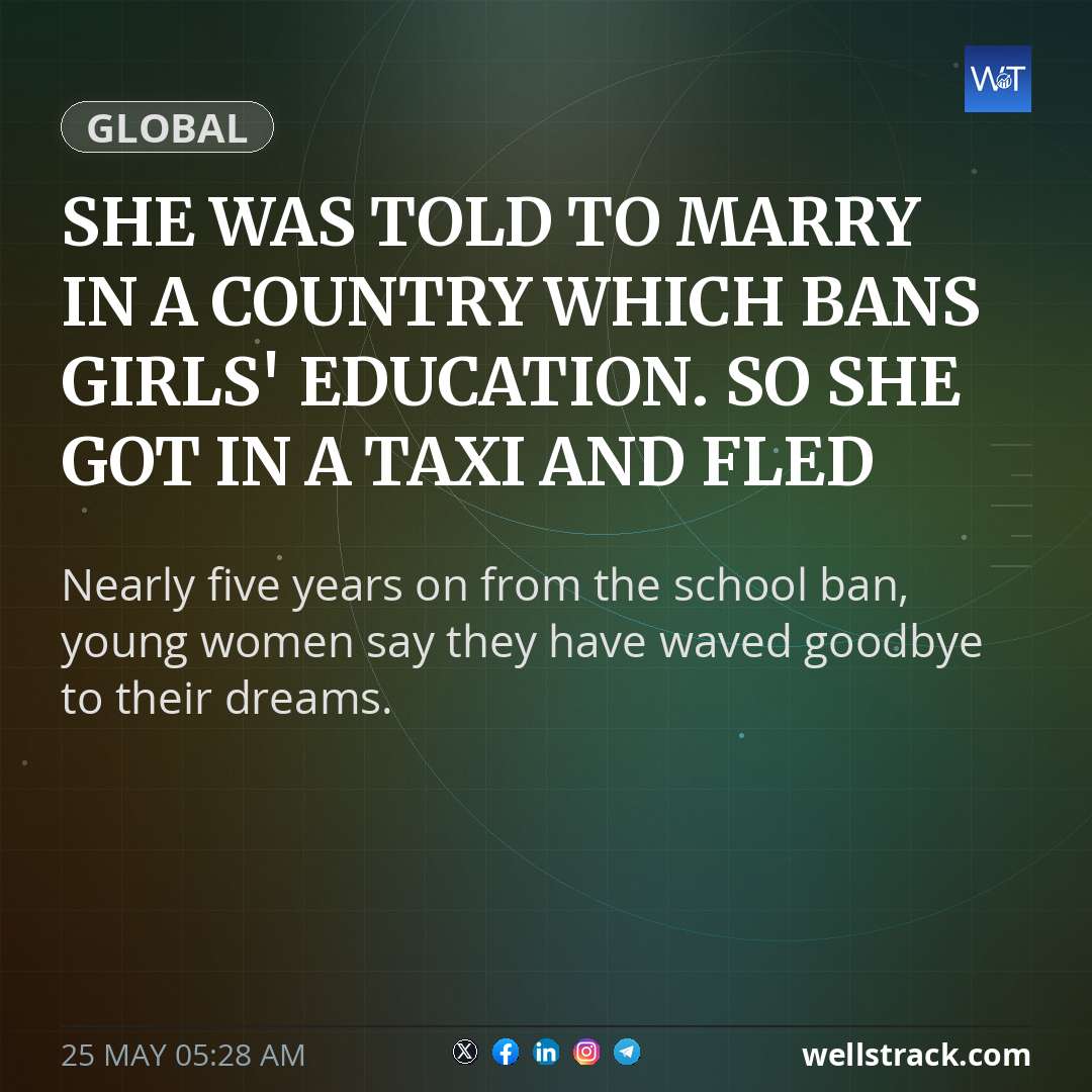 She was told to marry in a country which bans girls' education. So she got in a taxi and fled — WellsTrack
