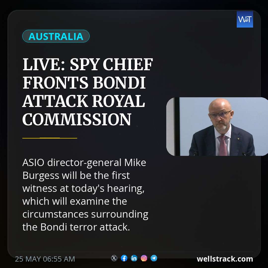 Live: Spy chief fronts Bondi attack royal commission — WellsTrack