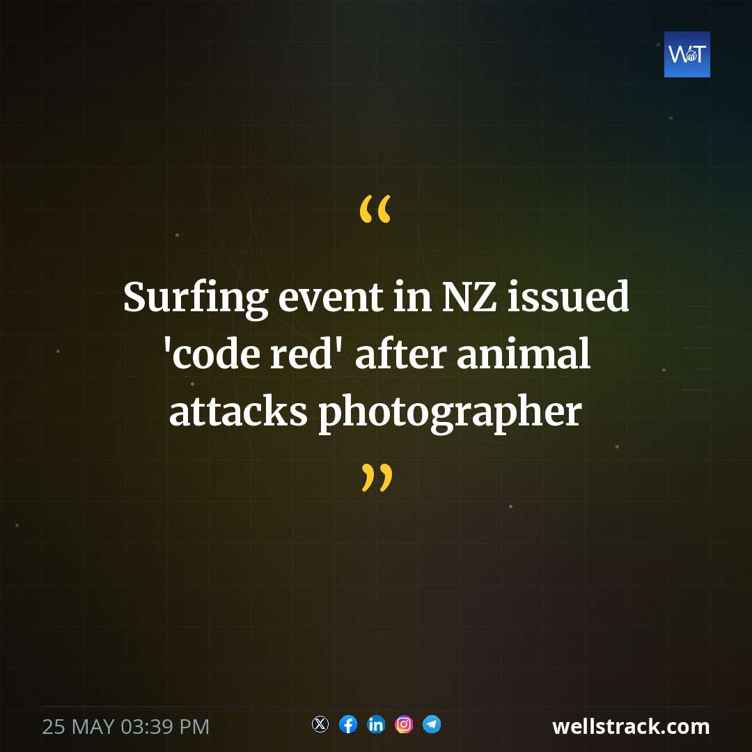 Surfing event in NZ issued 'code red' after animal attacks photographer — WellsTrack