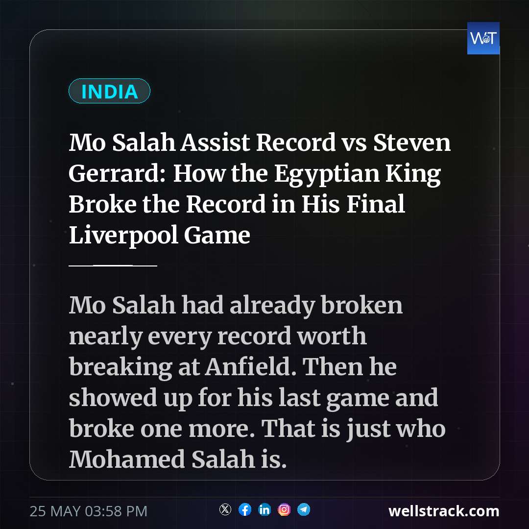 Mo Salah Assist Record vs Steven Gerrard: How the Egyptian King Broke the Record in His Final Liverpool Game — WellsTrack