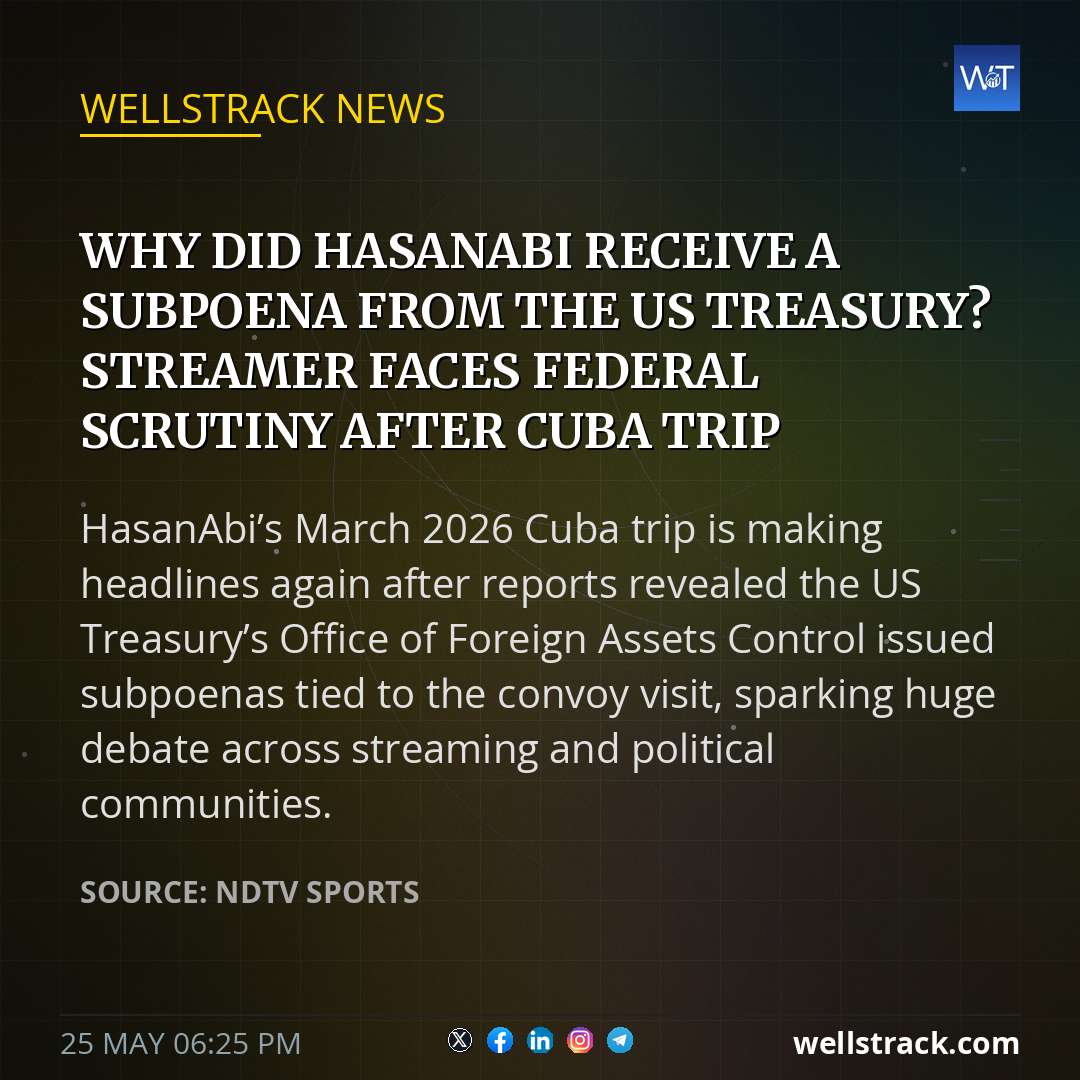 Why Did HasanAbi Receive A Subpoena From The US Treasury? Streamer Faces Federal Scrutiny After Cuba Trip — WellsTrack
