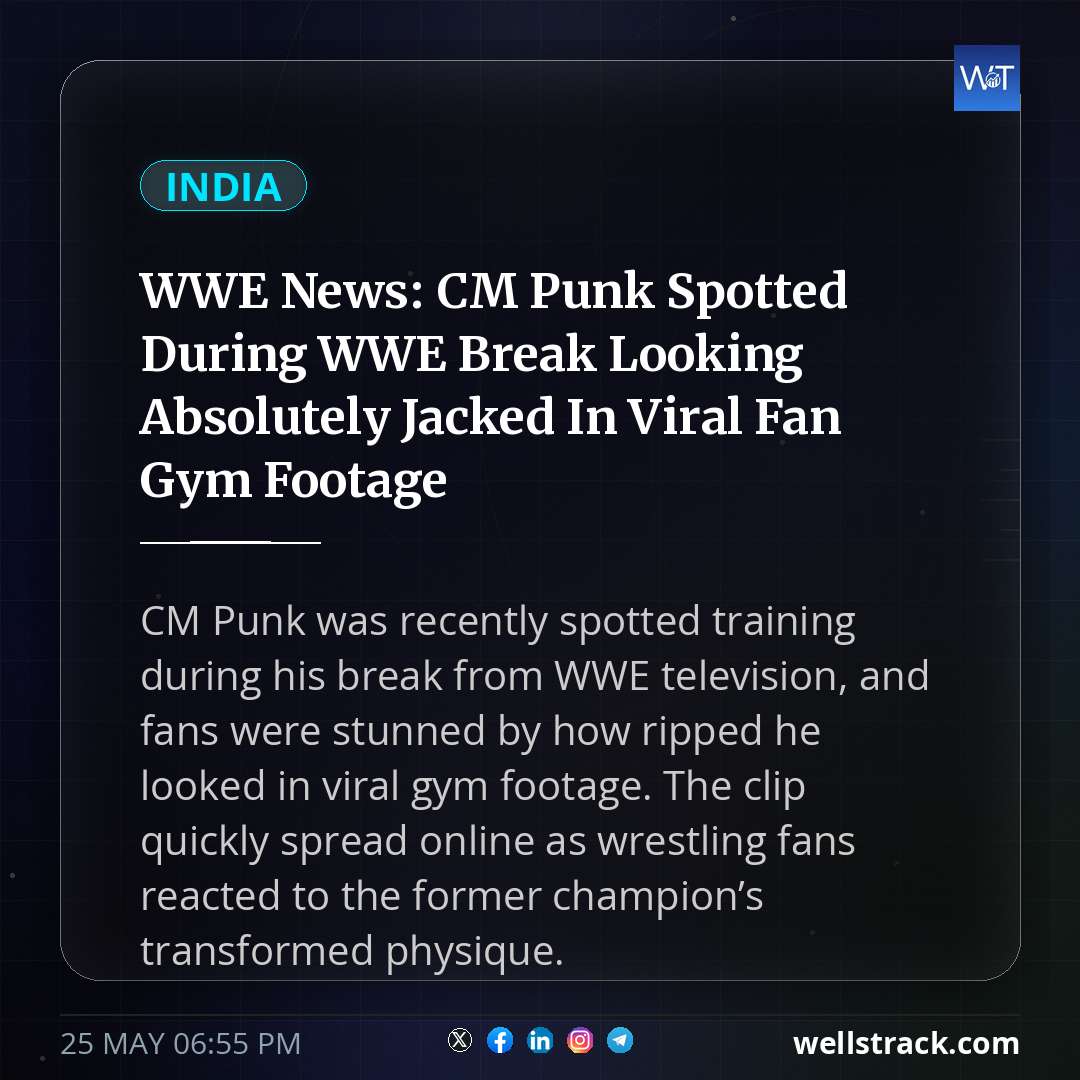 WWE News: CM Punk Spotted During WWE Break Looking Absolutely Jacked In Viral Fan Gym Footage
