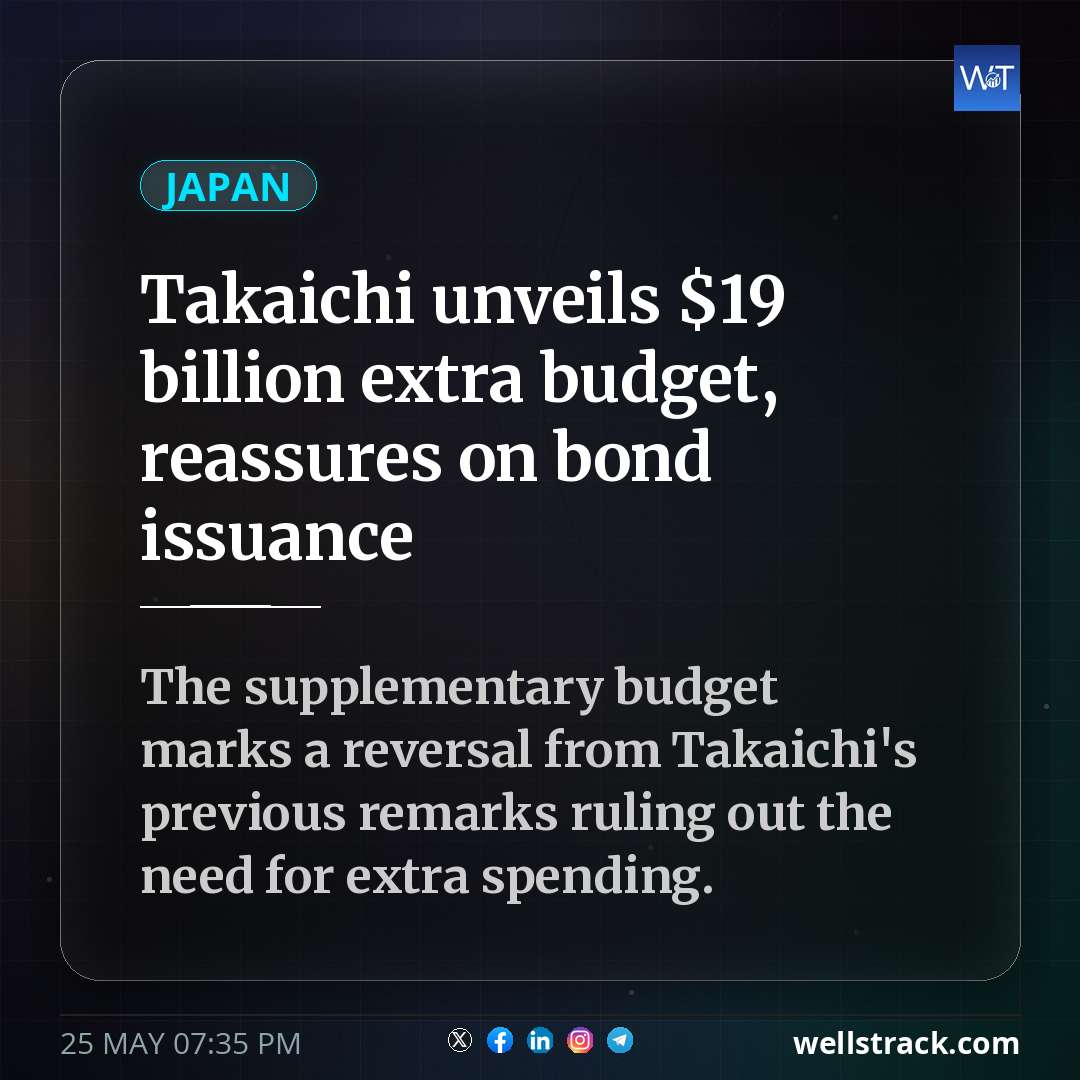 Takaichi unveils $19 billion extra budget, reassures on bond issuance