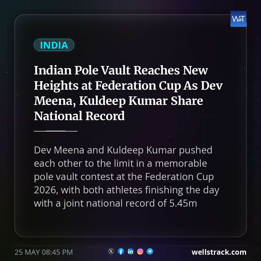 Indian Pole Vault Reaches New Heights at Federation Cup As Dev Meena, Kuldeep Kumar Share National Record