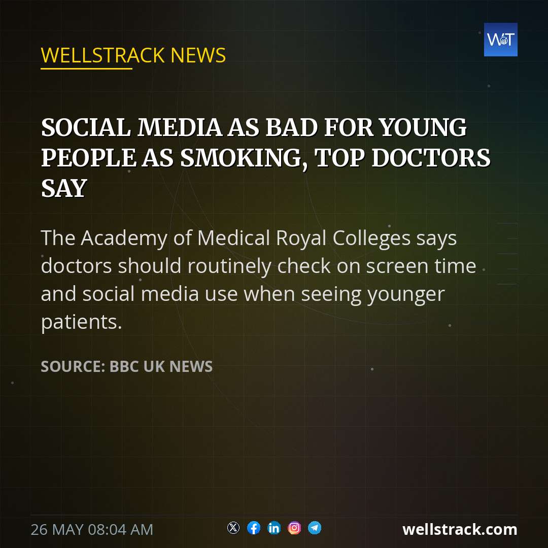 Social media as bad for young people as smoking, top doctors say