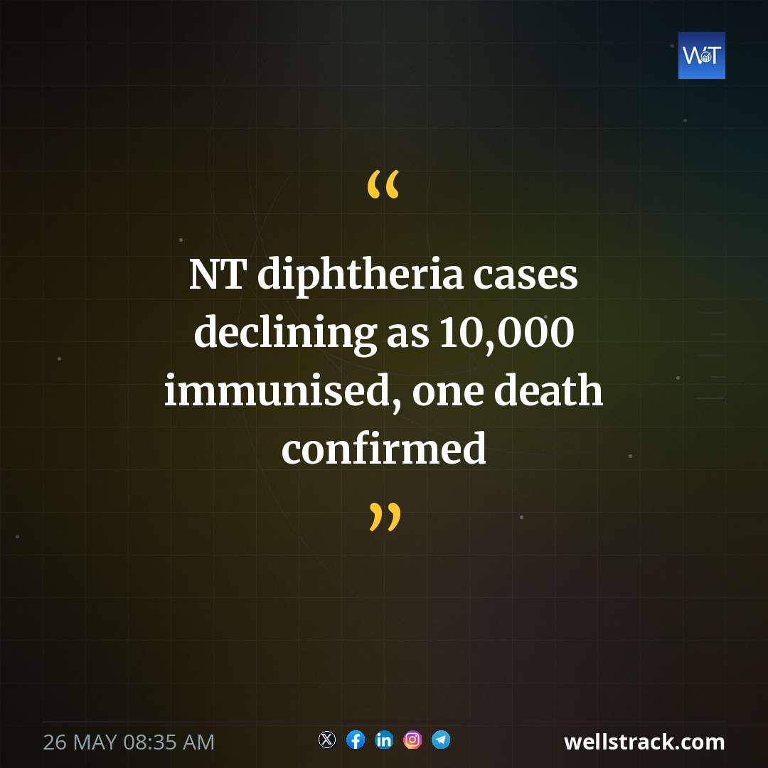 NT diphtheria cases declining as 10,000 immunised, one death confirmed