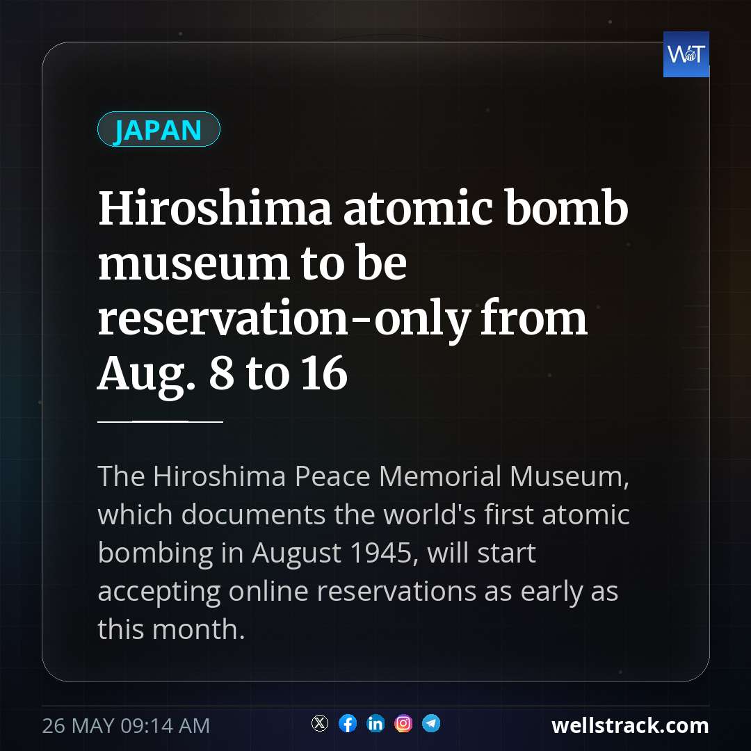 Hiroshima atomic bomb museum to be reservation-only from Aug. 8 to 16