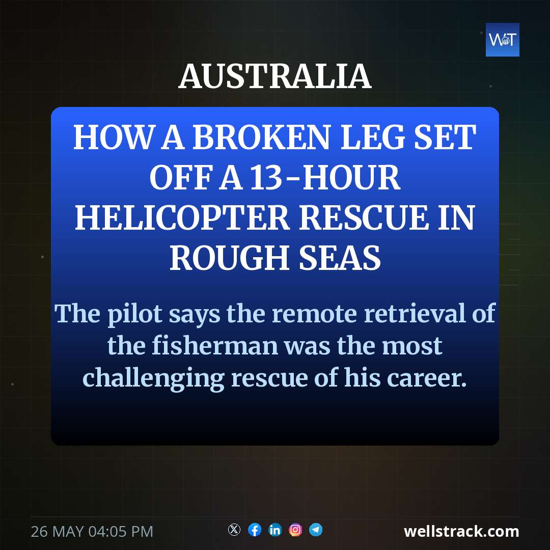 How a broken leg set off a 13-hour helicopter rescue in rough seas