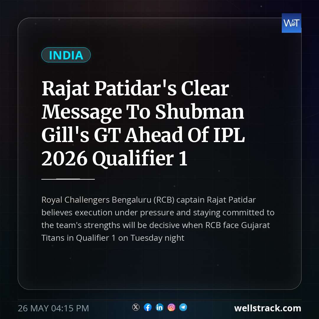 Rajat Patidar's Clear Message To Shubman Gill's GT Ahead Of IPL 2026 Qualifier 1