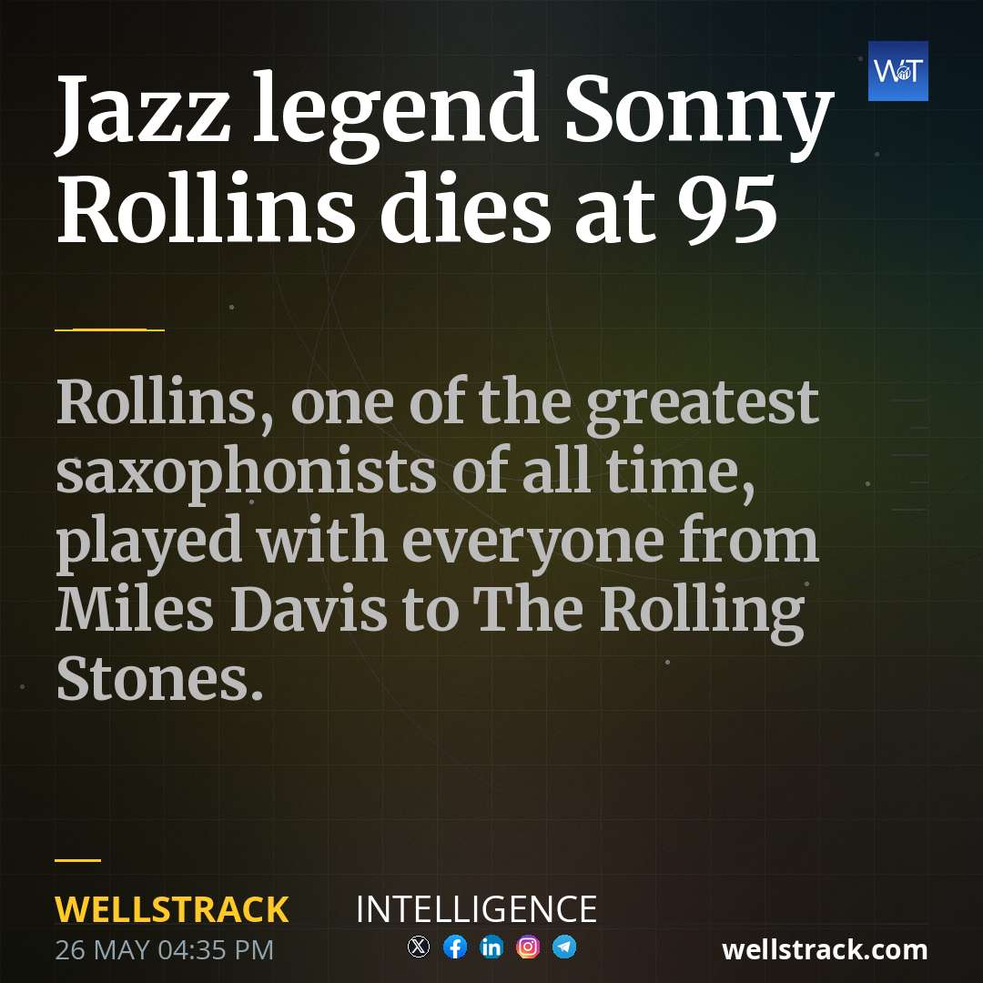 Jazz legend Sonny Rollins dies at 95