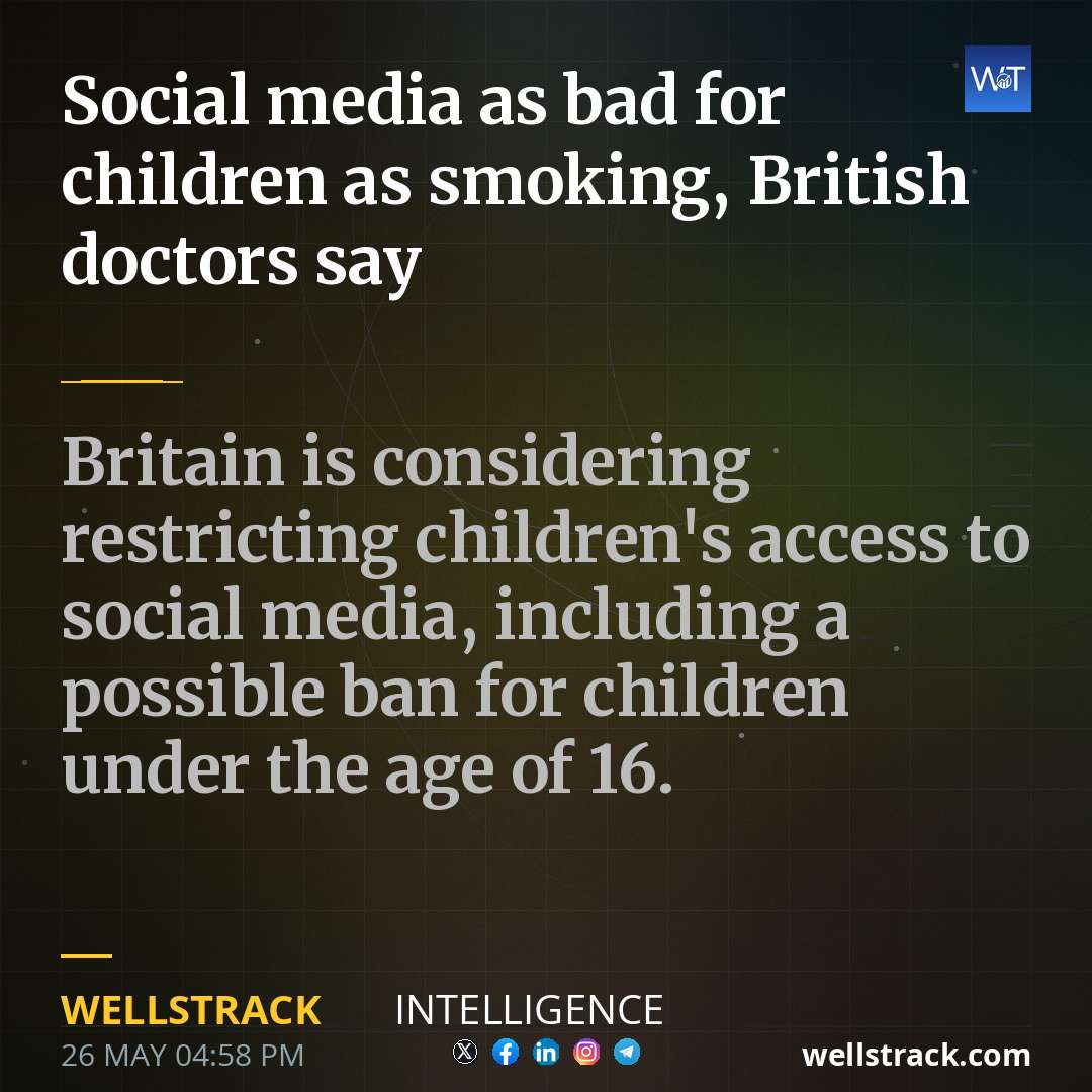 Social media as bad for children as smoking, British doctors say