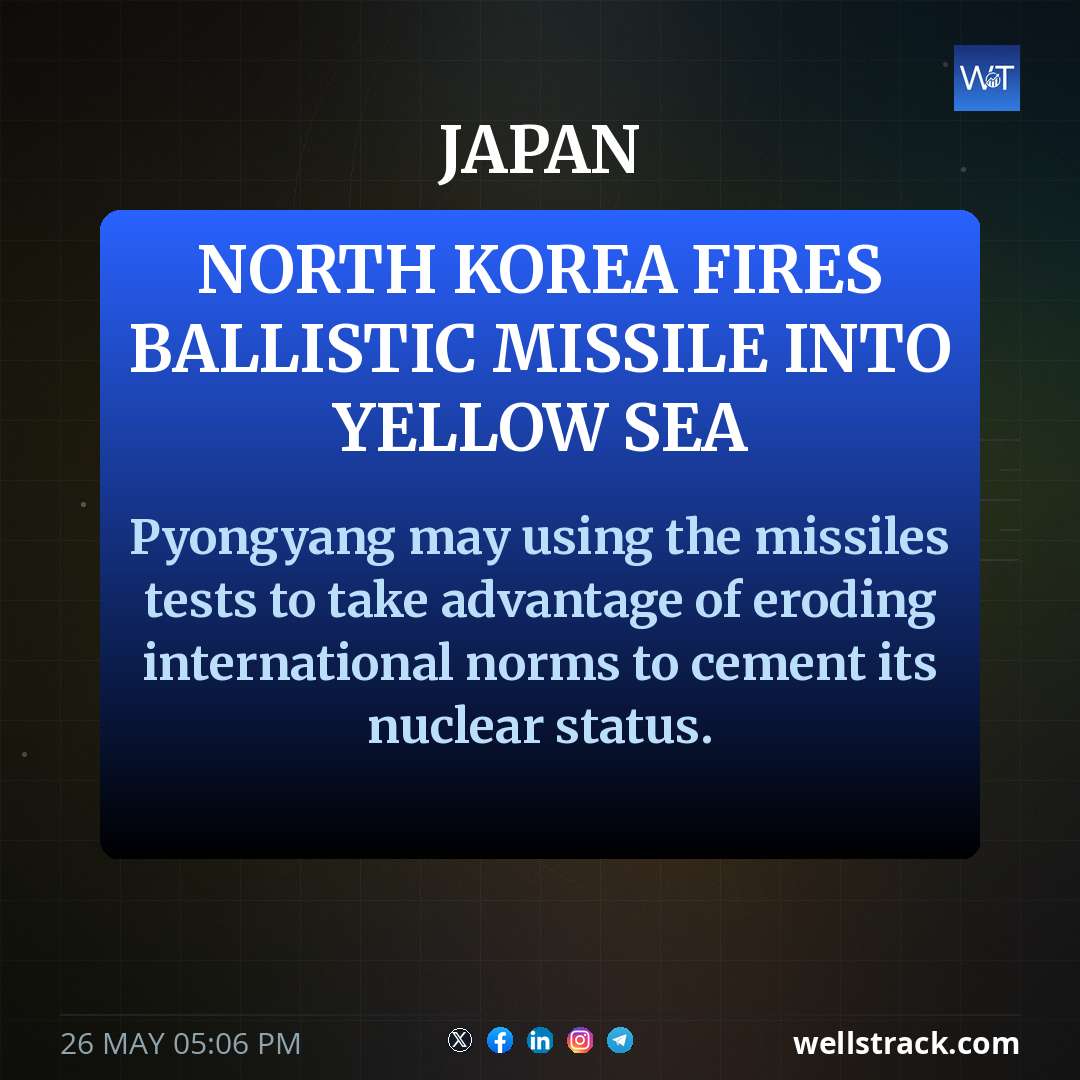 North Korea fires ballistic missile into Yellow Sea