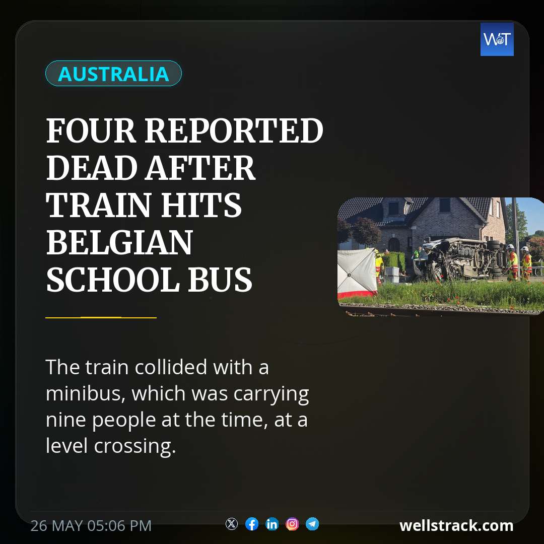 Four reported dead after train hits Belgian school bus