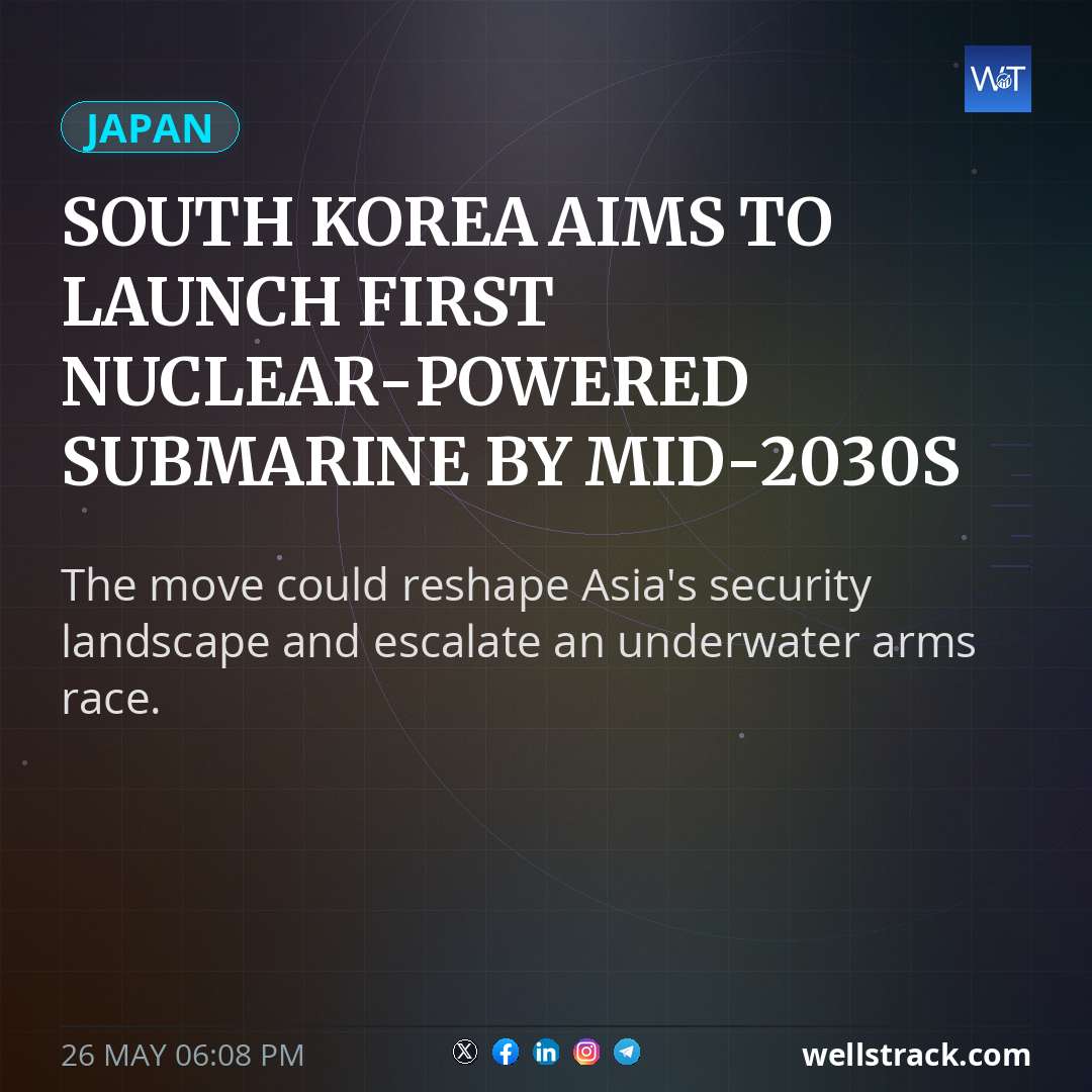 South Korea aims to launch first nuclear-powered submarine by mid-2030s — WellsTrack
