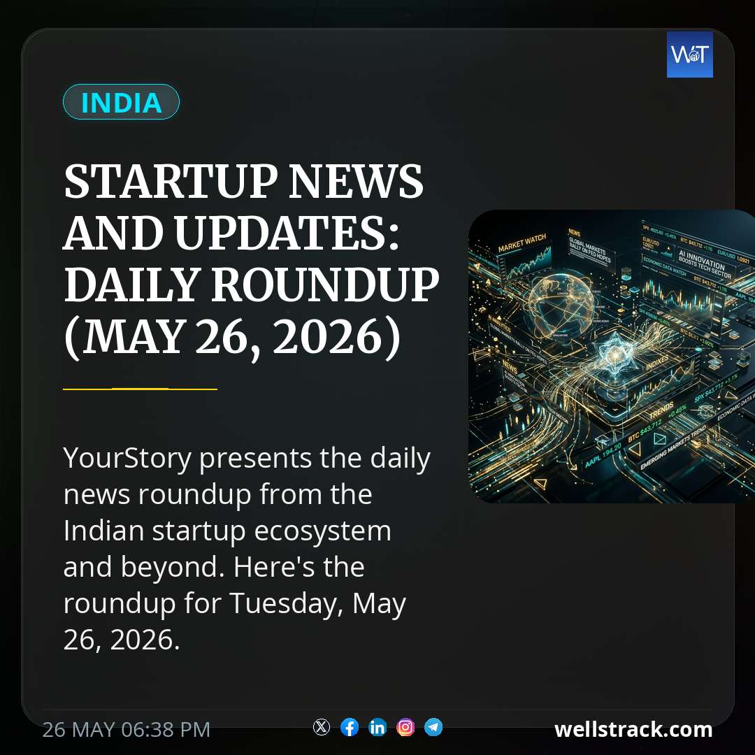 Startup news and updates: daily roundup (May 26, 2026) — WellsTrack