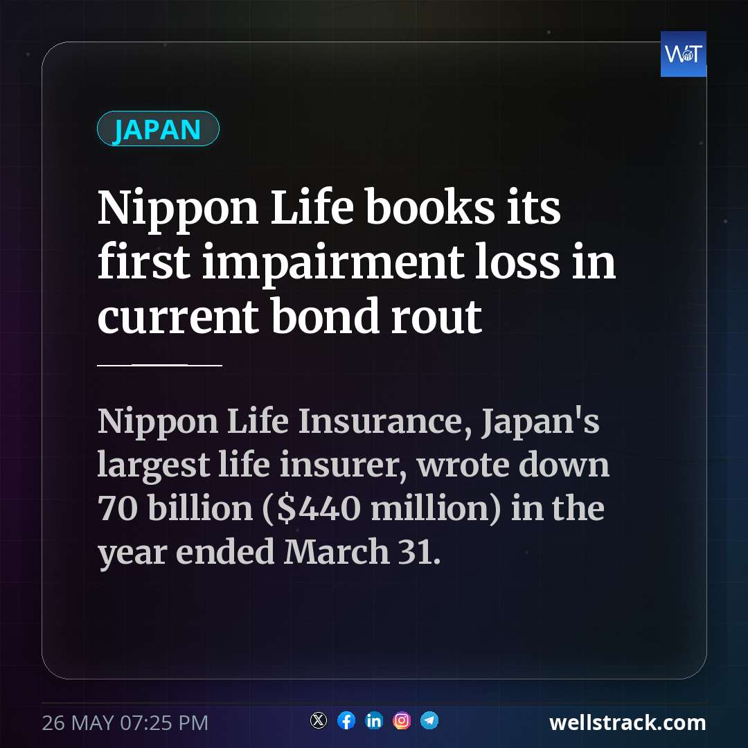 Nippon Life books its first impairment loss in current bond rout — WellsTrack