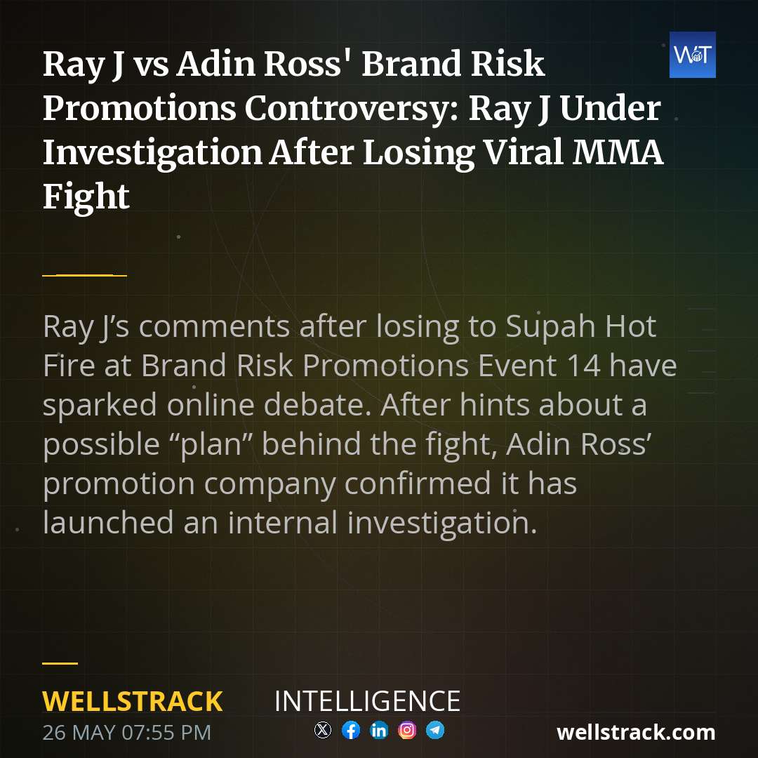 Ray J vs Adin Ross' Brand Risk Promotions Controversy: Ray J Under Investigation After Losing Viral MMA Fight — WellsTrack