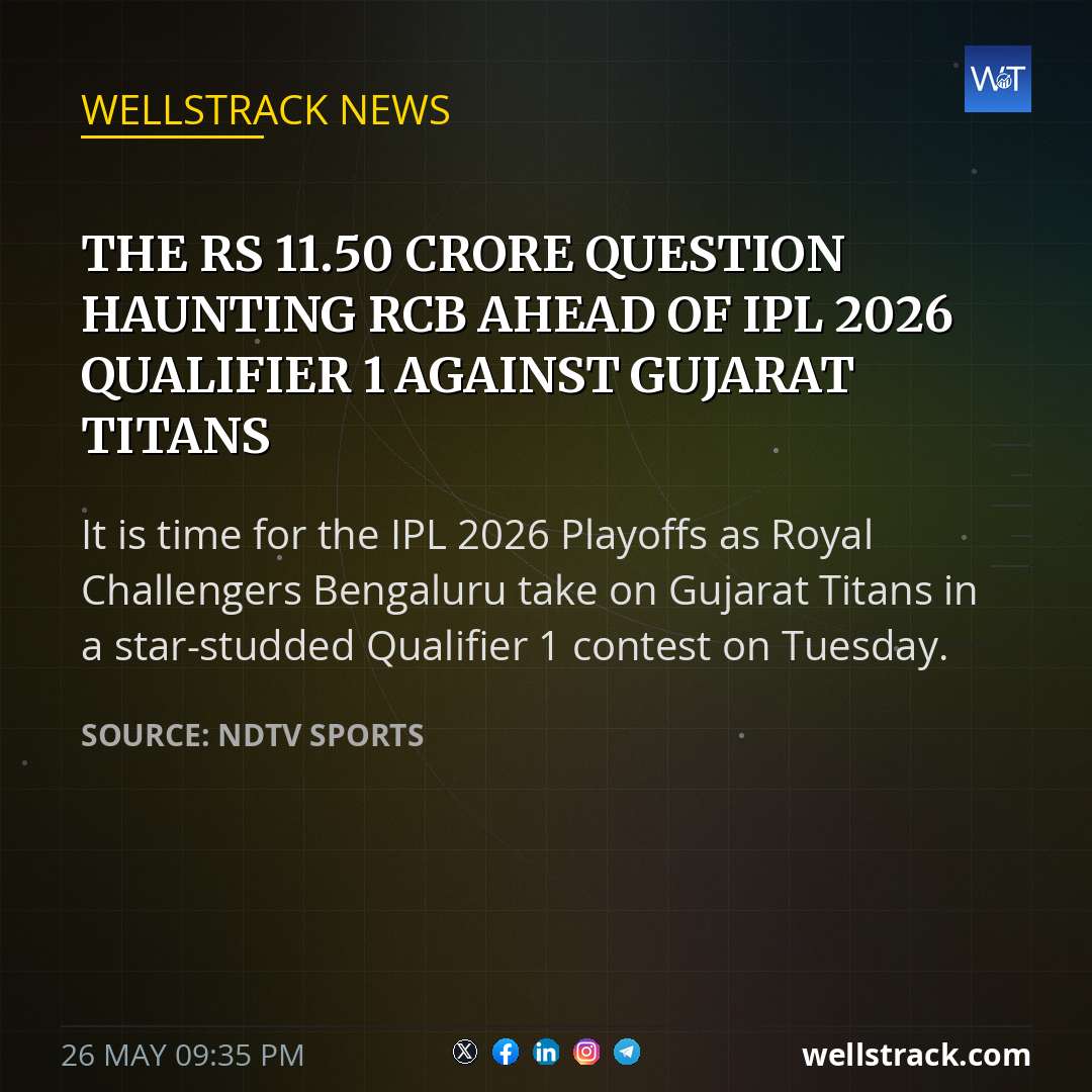 The Rs 11.50 Crore Question Haunting RCB Ahead Of IPL 2026 Qualifier 1 Against Gujarat Titans — WellsTrack