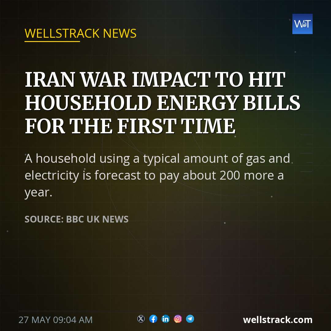 Iran war impact to hit household energy bills for the first time — WellsTrack