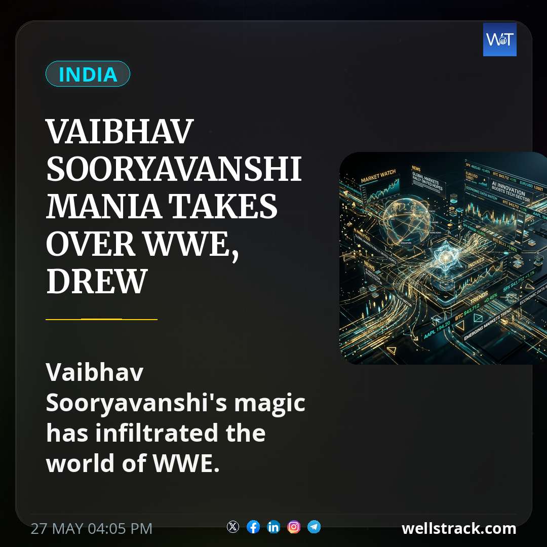 Vaibhav Sooryavanshi Mania Takes Over WWE, Drew McIntyre's Post Leaves Riyan Parag Amazed — WellsTrack