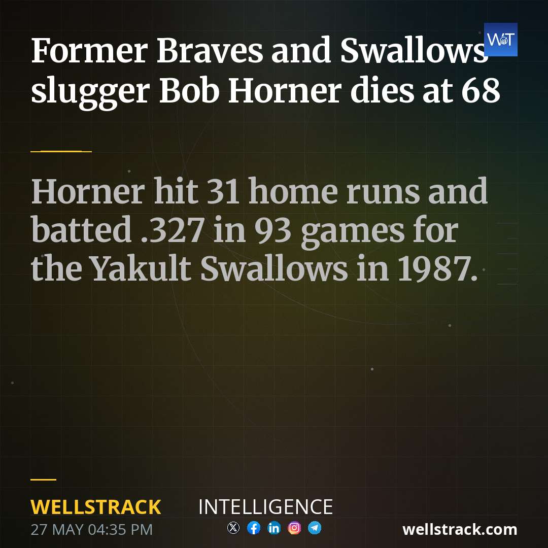 Former Braves and Swallows slugger Bob Horner dies at 68 — WellsTrack