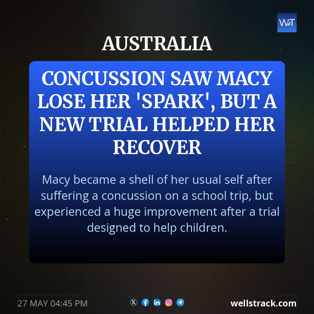 Concussion saw Macy lose her 'spark', but a new trial helped her recover — WellsTrack