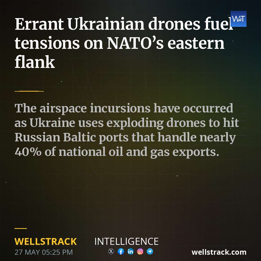 Errant Ukrainian drones fuel tensions on NATO’s eastern flank — WellsTrack