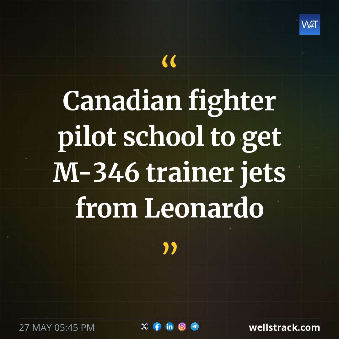 Canadian fighter pilot school to get M-346 trainer jets from Leonardo — WellsTrack