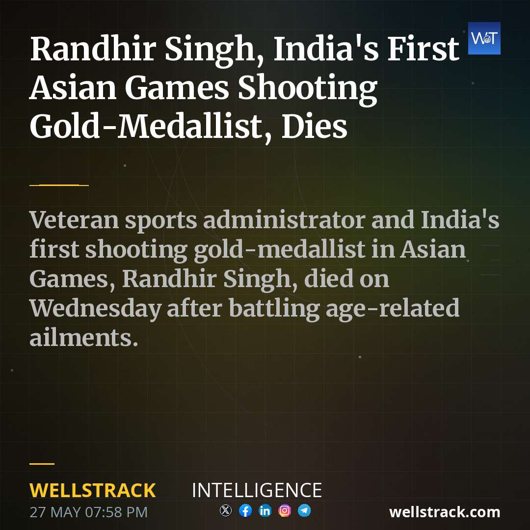 Randhir Singh, India's First Asian Games Shooting Gold-Medallist, Dies — WellsTrack