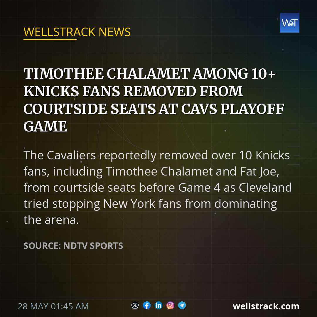 Timothee Chalamet Among 10+ Knicks Fans Removed From Courtside Seats at Cavs Playoff Game — WellsTrack