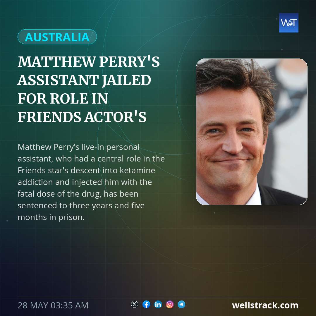 Matthew Perry's assistant jailed for role in Friends actor's death — WellsTrack