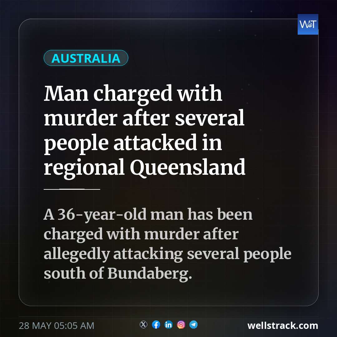 Man charged with murder after several people attacked in regional Queensland — WellsTrack