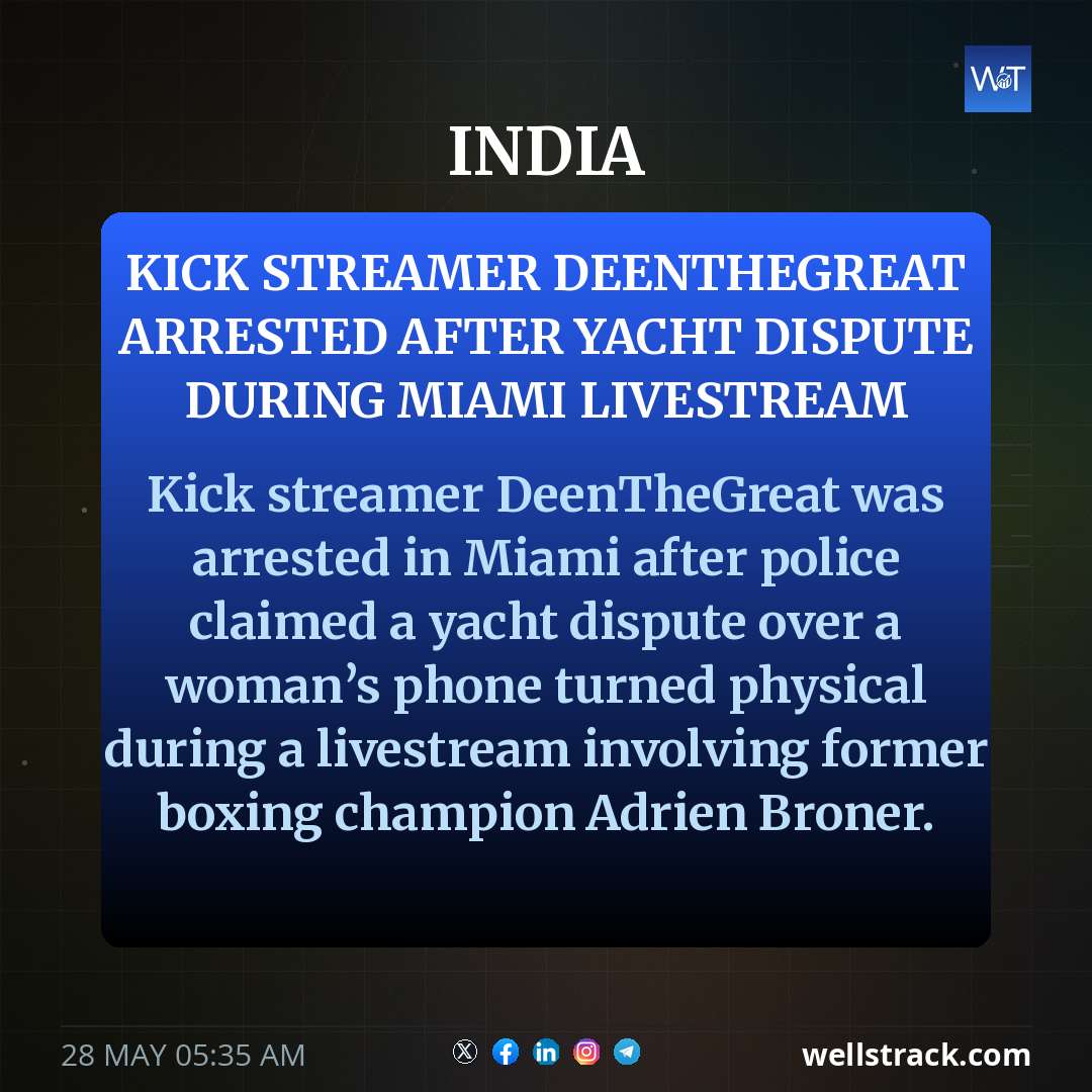 Kick Streamer DeenTheGreat Arrested After Yacht Dispute During Miami Livestream — WellsTrack