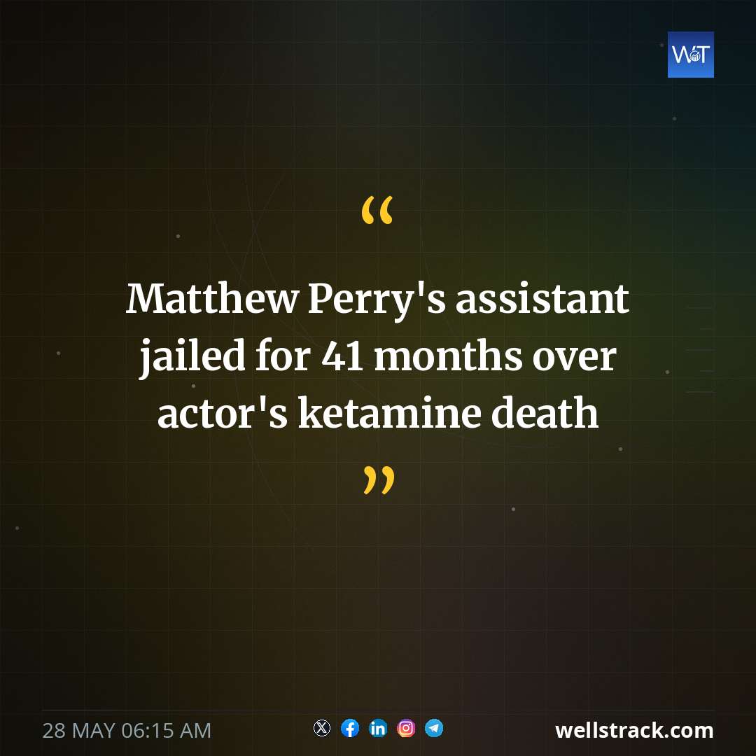 Matthew Perry's assistant jailed for 41 months over actor's ketamine death — WellsTrack